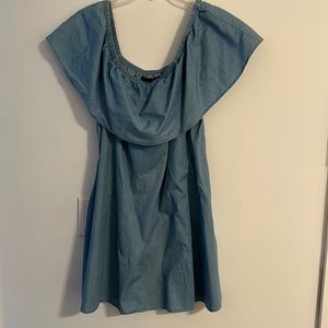 MINKPINK dress light blue denim look size M